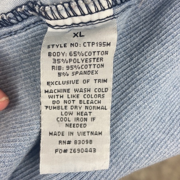 Cavalini Light Blue Embroidered Button Down Vest - Picture 7 of 8